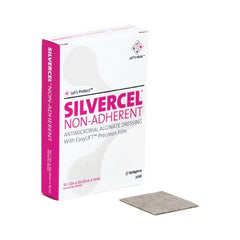 Systagenix Wound Management Silver Alginate Dressing Silvercel™ 2 X 2 Inch Square Sterile