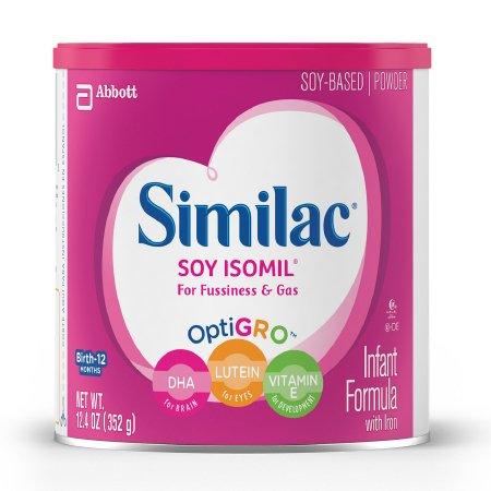 Abbott Nutrition Infant Formula Similac® Soy Isomil® For Fussiness and Gas 12.4 oz. Can Powder