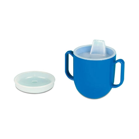 Maddak Spillproof Drinking Cup Ableware® 6.5 oz. Blue Plastic Reusable