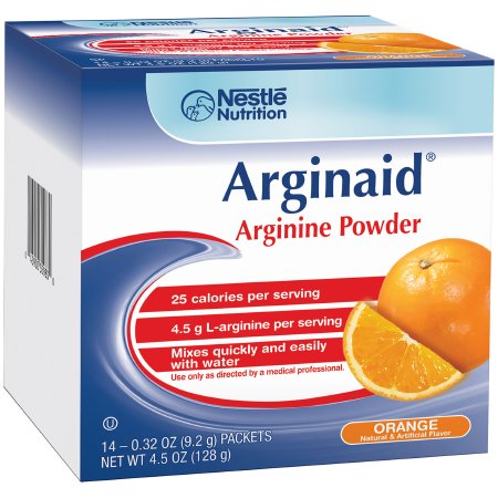 Nestle Healthcare Nutrition Arginine Supplement Arginaid® Orange Flavor .32 oz Individual Packet Powder