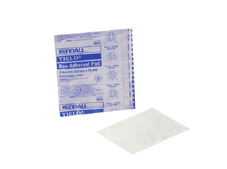 Cardinal Non-Adherent Dressing Dermacea™ Rayon / Polyester 3 X 2 Inch Sterile