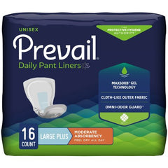 First Quality Bladder Control Pad Prevail® Daily Pant Liners 28 Inch Length Moderate Absorbency Polymer Core Large Plus Adult Unisex Disposable - M-747198-3957 - Pack of 16