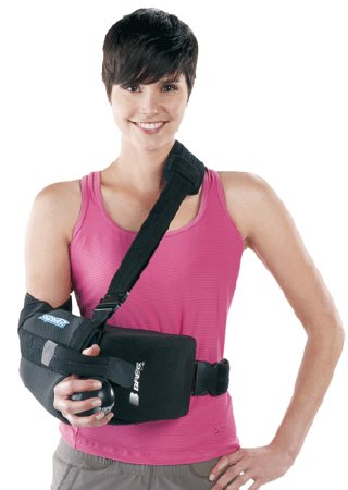 Breg Shoulder Immobilizer Slingshot™ Small Airmesh® Shoulder and Waist Strap Left or Right Shoulder