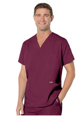 Landau Uniforms Scrub Shirt X-Large Royal Blue 5 Pockets Short Sleeve Male - M-1031607-4865 - Each