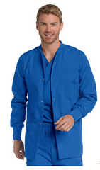 Landau Uniforms Warm-Up Jacket Royal Blue 5X-Large Hip Length Reusable - M-999138-2374 - Each