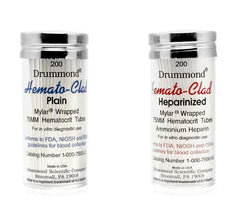 75mm Microhematocrit Tubes NH4 heparinized, mylar wrapped clad - Axiom Medical Supplies