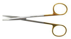 BR Surgical Dissecting Scissors BR Surgical Kilner-Ragnell 4-3/4 Inch Length Surgical Grade Stainless Steel / Tungsten Carbide NonSterile Finger Ring Handle Curved Blunt Tip / Blunt Tip - M-761086-3875 - Each