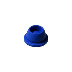 Globe Scientific Globe® Scientific Tube Closure Thermoplastic Elastomer Pierceable Plug Cap Blue 13 mm For 13 mm Vacuum and Test Tubes NonSterile