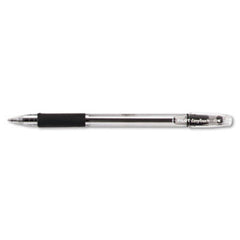 Pilot® EasyTouch Stick Ballpoint Pen, Fine 0.7mm, Black Ink, Clear Barrel, Dozen