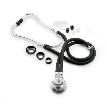 Sprague Stethoscope McKesson Black 2-Tube 16 Inch Tube Double-Sided Chestpiece