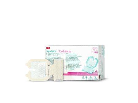 3M IV Advanced Securement Dressing 3M™ Tegaderm™ Film 2-1/2 X 2-3/4 Inch Rectangle Sterile