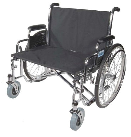 Drive Medical Bariatric Wheelchair drive™ Sentra EC Full Length Arm Removable Padded Arm Style Black Upholstery 26 Inch Seat Width 700 lbs. Weight Capacity