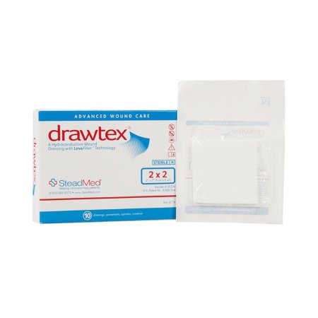 Urgo Medical North America LLC Non-Adherent Dressing Drawtex® LevaFiber 2 X 2 Inch