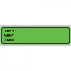 Precision Dynamics Blank Label Tape Pro-File Multipurpose Label Green 1-3/8 X 5-3/8 Inch - M-762407-2055 - Roll of 200