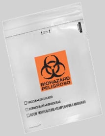Minigrip Specimen Transport Bag with Document Pouch Speci-Zip® 20 X 24 Inch Polyethylene Zip Closure Biohazard Symbol / Storage Instructions NonSterile