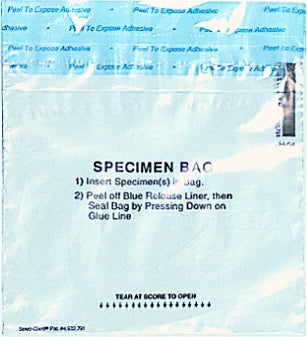 Minigrip Specimen Transport Bag Speci-Gard® 6 X 6 Inch Polyethylene Adhesive Closure Instructions for Use NonSterile