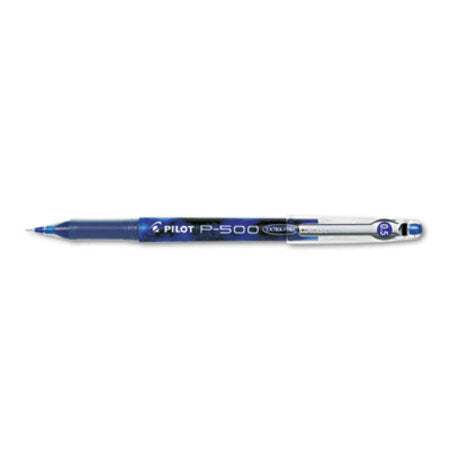 Pilot® Precise P-500 Stick Gel Pen, Extra-Fine 0.5mm, Blue Ink/Barrel, Dozen