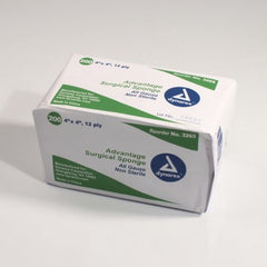 Dynarex Gauze Sponge Advantage Cotton 12-Ply 4 X 4 Inch Square NonSterile