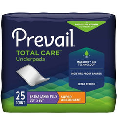 First Quality Underpad Prevail® Total Care™ 30 X 36 Inch Disposable Polymer Heavy Absorbency - M-762679-3775 - Case of 100