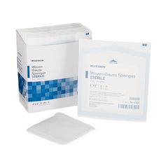 Gauze Sponge McKesson Cotton 12-Ply 4 X 4 Inch Square Sterile