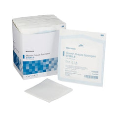 Gauze Sponge McKesson Cotton 8-Ply 4 X 4 Inch Square Sterile