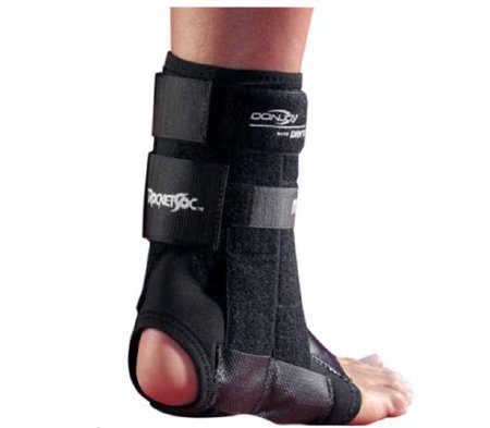 DJO Ankle Brace RocketSoc® Medium Pull-On / Hook and Loop Strap Closure Male 8 to 9-1/2 / Female 10 to 11-1/2 Right Ankle