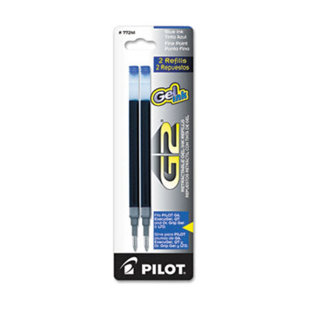 Pilot® Refill for Pilot Gel Pens, Fine Point, Blue Ink, 2/Pack