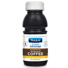 Kent Precision Foods Thickened Beverage Thick-It® Clear Advantage® 8 oz. Bottle Coffee Flavor Ready to Use Honey Consistency