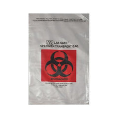 Specimen Transport Bag with Document Pouch McKesson 6 X 9 Inch Polyethylene Adhesive Closure Biohazard Symbol NonSterile