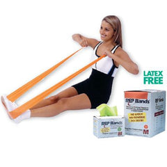 Patterson Medical Supply Exercise Resistance Tubing REP Band® Peach 25 Foot Length X-Light Resistance