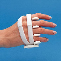 Patterson Medical Supply Ulnar Deviation Splint LMB Soft Core Wire-Foam™ Foam / Wire Left Hand White Size C