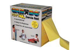 Fabrication Enterprises Exercise Resistance Band CanDo® Perf 100™ Yellow 5 Inch X 100 Yard X-Light Resistance