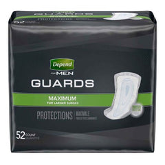 Kimberly Clark Bladder Control Pad Depend® Guards for Men 12 Inch Length Heavy Absorbency Absorb-Loc® Core One Size Fits Most Adult Male Disposable - M-764551-2055 - Bag of 52