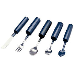 Patterson Medical Supply Fork Light Weight Blue Stainless Steel / Plastic Coated
