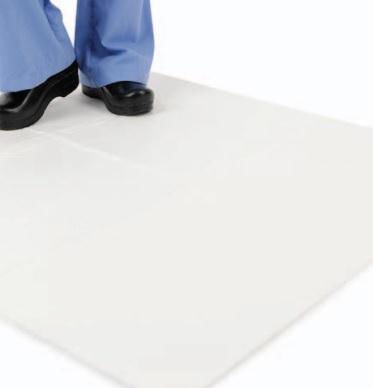 Stryker Medical Absorbent Floor Mat QuickWick™ 28 X 56 Inch White - M-764727-4657 - Case of 12