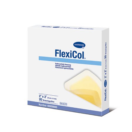 Hartmann Hydrocolloid Dressing FlexiCol® 2 X 2 Inch Square Sterile