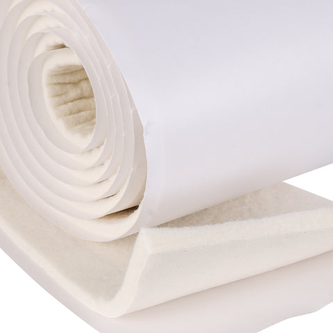 Stein's 1/4" White Small Adhesive Felt Roll, 6" x 2 1/2 Yds AM-765-1008-0000