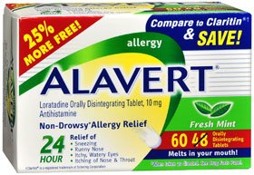 Glaxo Smith Kline Allergy Relief Alavert® 10 mg Strength Tablet 60 per Box