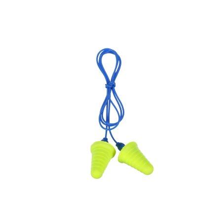 3M Ear Plugs 3M™ E-A-R™ Push-Ins™ Corded One Size Fits Most Yellow