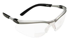 3M Safety Glasses with Readers 3M™ BX™ Antifog Coating Clear Tint Polycarbonate Lens Silver / Black Frame Over Ear One Size Fits Most