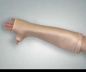 Alimed Protective Arm Tube with Knuckle Protector DermaSaver™ Small