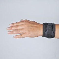Patterson Medical Supply Cock-Up Wrist Brace TeraFoam Fabric / Neoprene / Terry Cloth Right Hand Black Medium