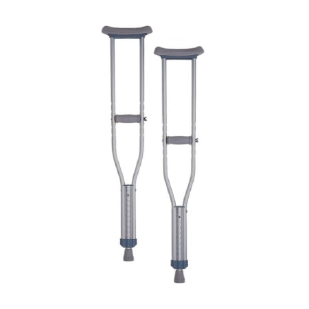 Nova Ortho-Med Underarm Crutches Aluminum Frame Child 300 lbs. Weight Capacity Push Button Adjustment