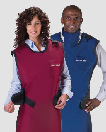 Wolf X-Ray Wolf™ X-Ray Apron Burgundy Easy Wrap Style Medium