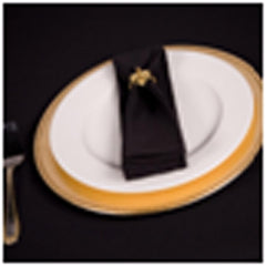 Standard Textile Tablecloth Permalux® Black 64 X 64 Inch