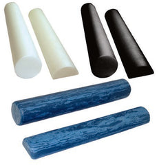 Fabrication Enterprises CanDo® Therapy Foam Roller Slim Blue EVA Foam 6 X 12 Inch