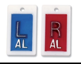 Alimed X-Ray Marker Set 5/8 Inch Blue / Red Left / Right 1 Set