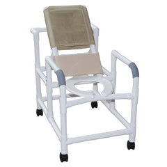 MJM International Shower Chair MJM International PVC Frame Reclining Back 20 Inch Internal Seat Width / 24 Inch External Seat Width