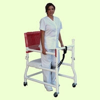 MJM International Walker Chair Adjustable Height 400 Series PVC Frame 300 lbs. Weight Capacity 28-3/4 to 33-1/4 Inch Height