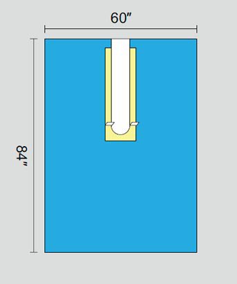 Welmed Orthopedic Drape U-Drape 60 W X 84 L Inch Sterile